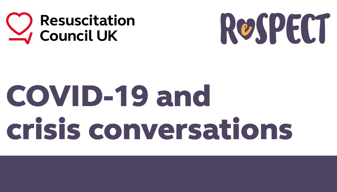 The present emergency caused by COVID-19 is causing many of us to engage in difficult conversations with our family and friends. Read our resources on decision making and ReSPECT during #COVID19: bit.ly/2VI0P4t