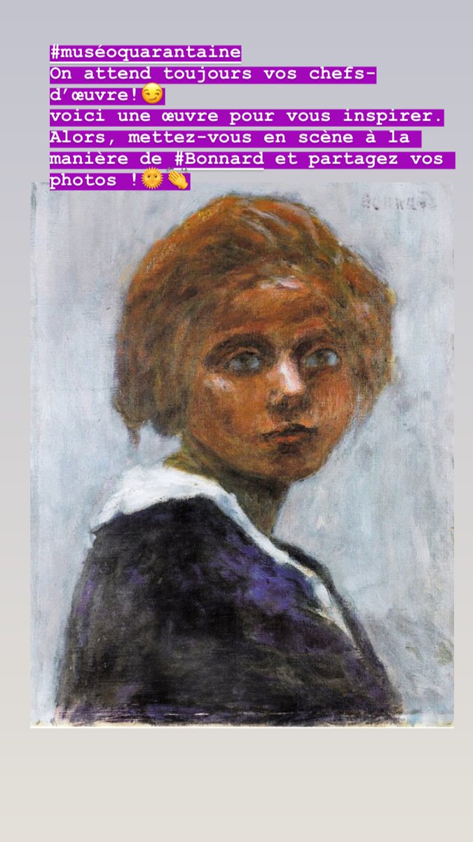 MuseeBonnard's tweet photo. #ArtEnQuarantaine !
Soyez le modèle vivant de #Bonnard🖼 📷 et  glissez-vous  dans  la  peau  de  nos  chefs-d’œuvre 👏🌞

#concours #Muséoquarantaine #tussenkunstenquarantaine #culturecheznous #BonnardchezVous #MuséechezNous #ensemblecheznous #photoart https://t.co/yqs9HqFfvG