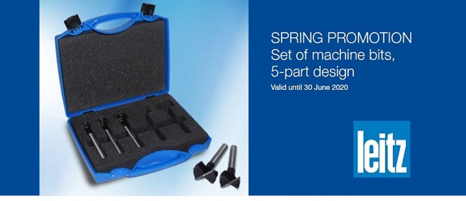 Perfect boring quality OFFER PRICE £89.00 net. 
5-part boxed set of machine bits in 5mm to 35mm diameter.
 
Suitable for vertical, automatic or portable boring machines.

Available now. Call 01279 454530 or email salesuk@leitz.org.

leitz-tooling.co.uk/OFFER_Perfect_…