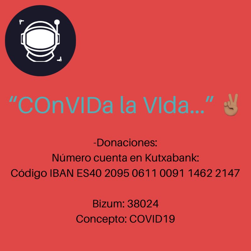 universoazkena's tweet photo. Recaudación de fondos para el trabajo de investigación contra el #COVID que se está llevando en los Centros de Investigación Sani (BIOEF, Bioaraba, Biocruces Bizkaia, Biodonostia, Kronikgune) con centros y hospitales nacionales e internacionales.
Partekatu eta lagundu dezagun! https://t.co/5CJikEGnli