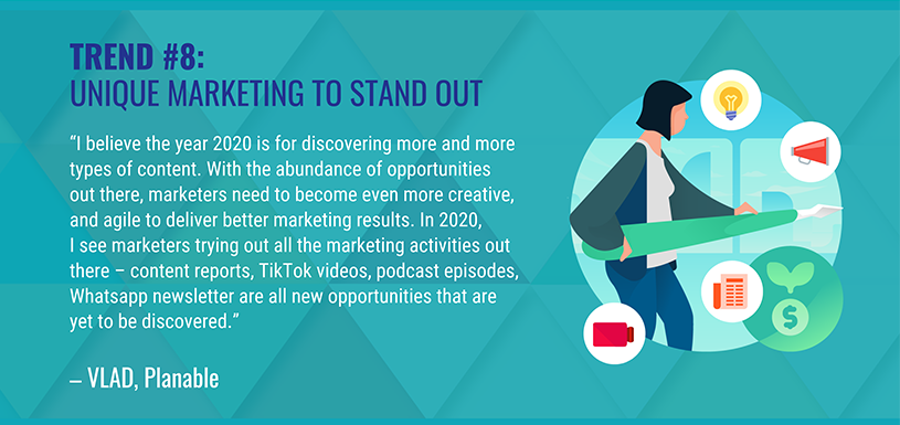 By_Raymonde's tweet photo. What are the #marketingtrends for 2020? These are the trends for 2020 according to @venngage. Trend 8.

#marketing #marketinginfographic #infographic #marketingstrategy #digitalmarketing #onlinemarketing https://t.co/J89D8ZajiQ
