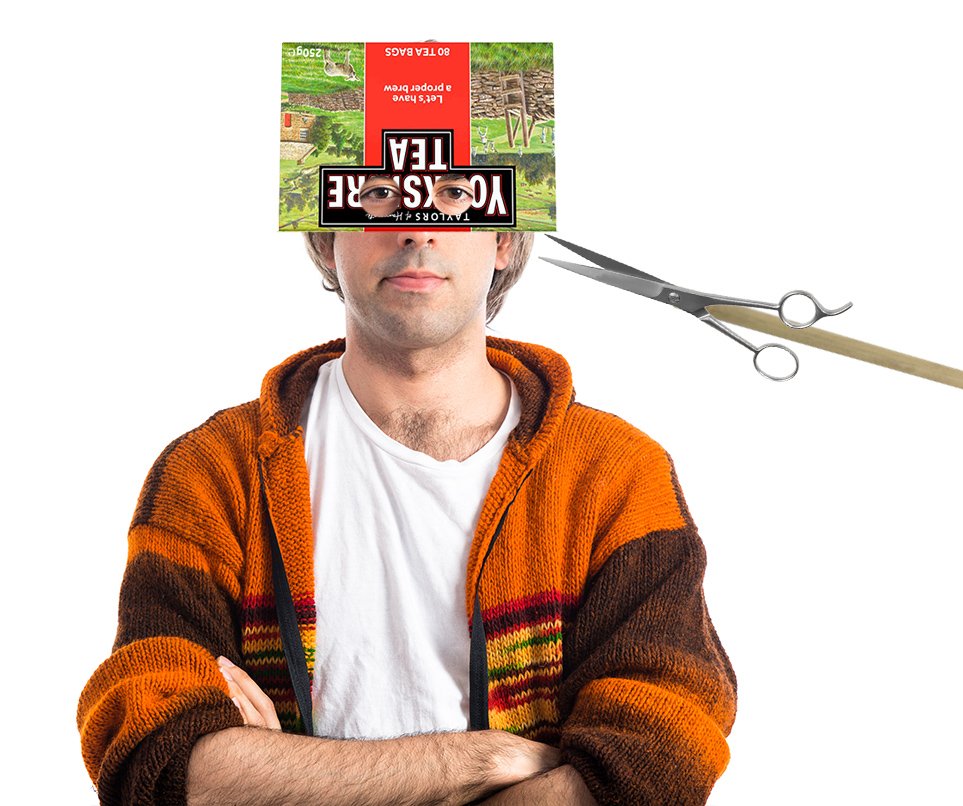 Yorkshire Tea Missing The Salon Don T Panic A Yorkshire Tea Box Makes The Perfect Guide For Diy Haircuts