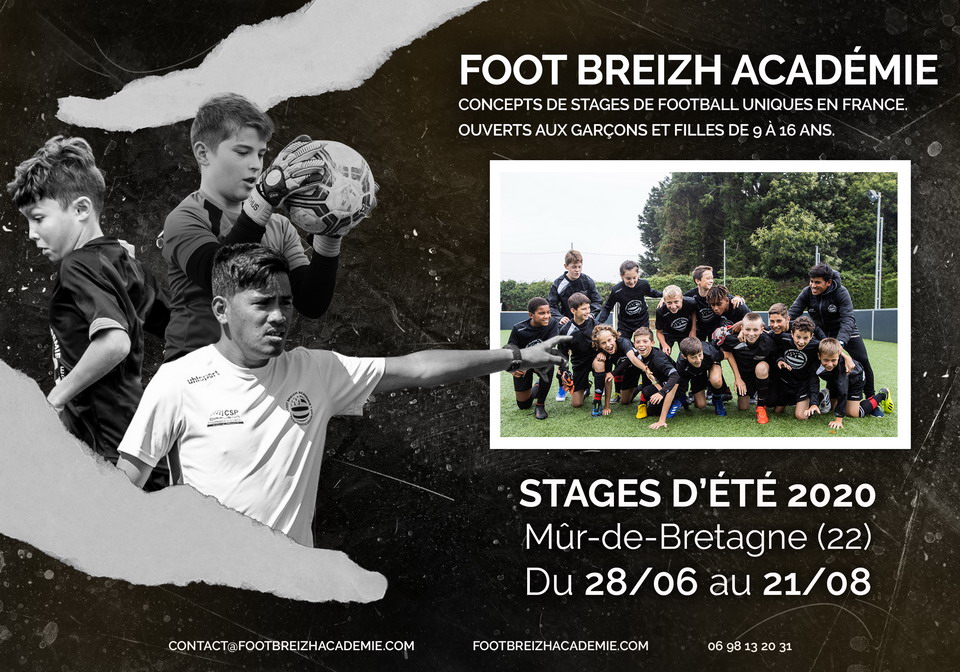 footbreizhacad's tweet photo. Foot Breizh Académie propose des stages de football pour  les jeunes filles et jeunes garçons de 9 à 16 ans à Mur de Bretagne (22) du 28 juin au 21 août 2020. Réservations ouvertes
https://t.co/E47pWbb7GT
Inscriptions par mail à contact@footbreizhacademie.com
Tél: 06.98.13.20.31. https://t.co/4HKu5SL8tf