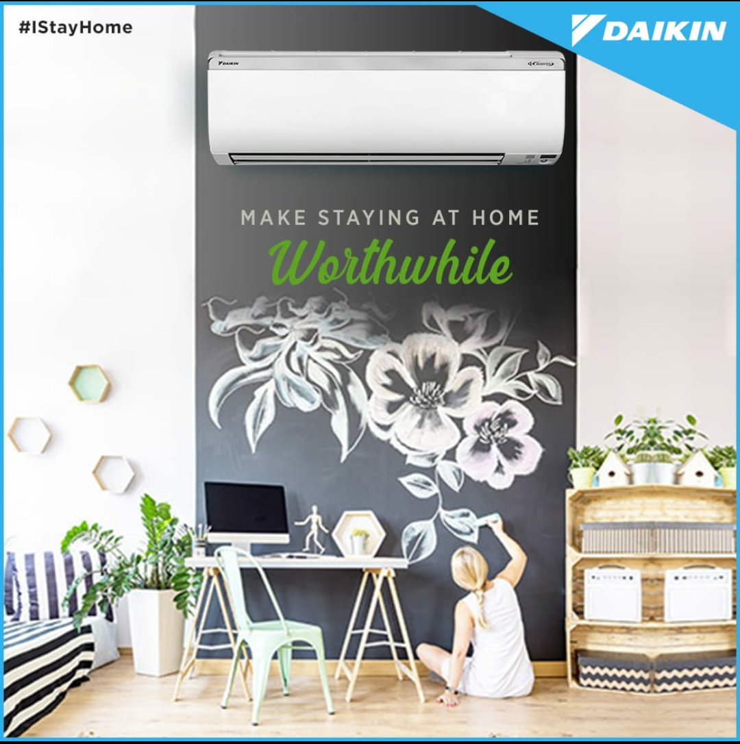 DaikinIndia's tweet image. Be it cooking, painting, writing or even sleeping, do things that keep you cool and relaxed! We at Daikin India will always make sure your time at home is as comfortable as possible. 
#StayHomeStaySafe #IStayHome #InThisTogether #InnovatingGoodness
