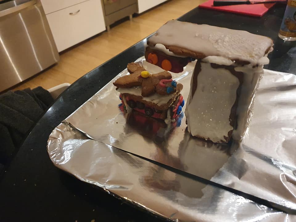 Some people staying at home have made culinary miracles. I made a gingerbread linac. For those of you who can't tell, it's a Varian Truebeam. About to deliver image-guided VMAT. You're welcome.