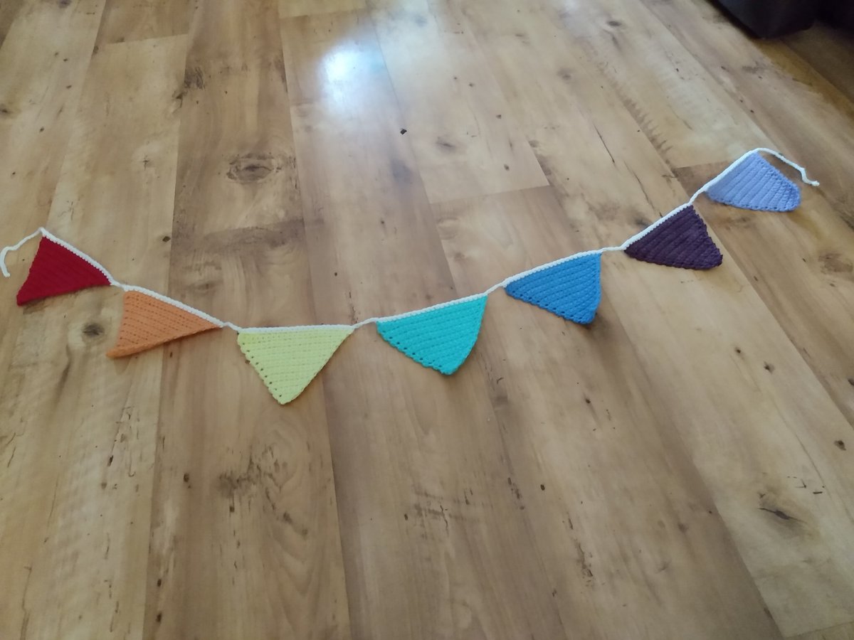 Colourful bunting for our camp in on Thursday.  #ggneephotographers #girlguiding #campathome