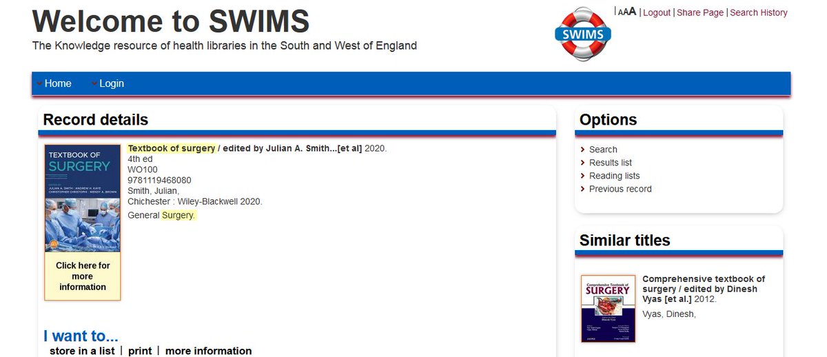 bucksnhslibrary's tweet photo. New library catalogue search interface is now available!
Search for books held on the open shelves in your healthcare library here:
https://t.co/fXwI9S4IwX
#BHTLibrary #SWIMS #catalogue #knowledgeresource https://t.co/icqVxJnfII
