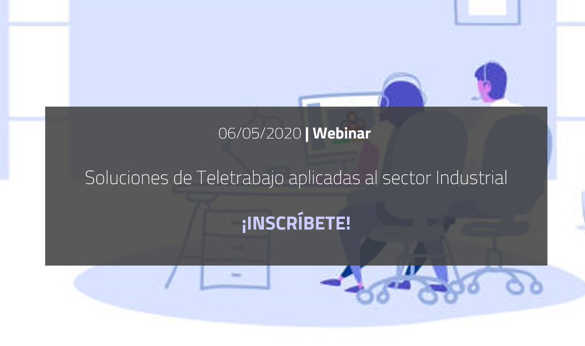 Inycom's tweet image. 📆👩‍💻Únete a nuestro próximo #webinar donde abordaremos soluciones de #teletrabajo que pueden ayudar a tu empresa. 

¡Aprovecha y consulta tus dudas a nuestros expertos!

Inscríbete 👉inycom.es/eventos/webina…

#TeletrabajaSinSustos #IndustriaDeFuturo