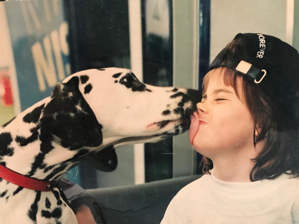 Vicki Michelle MBE ๐ (@vickimichelle) on Twitter photo Itโs #TongueOutTuesday hereโs my Louise when she was little with someone elseโs dog that really liked her! He was obviously dotty about her. Spot on! <a href="/little_loubas/">Louise Michelle</a> #101Dalmations Itโs #TongueOutTuesday hereโs my Louise when she was little with someone elseโs dog that really liked her! He was obviously dotty about her. Spot on! <a href="/little_loubas/">Louise Michelle</a> #101Dalmations