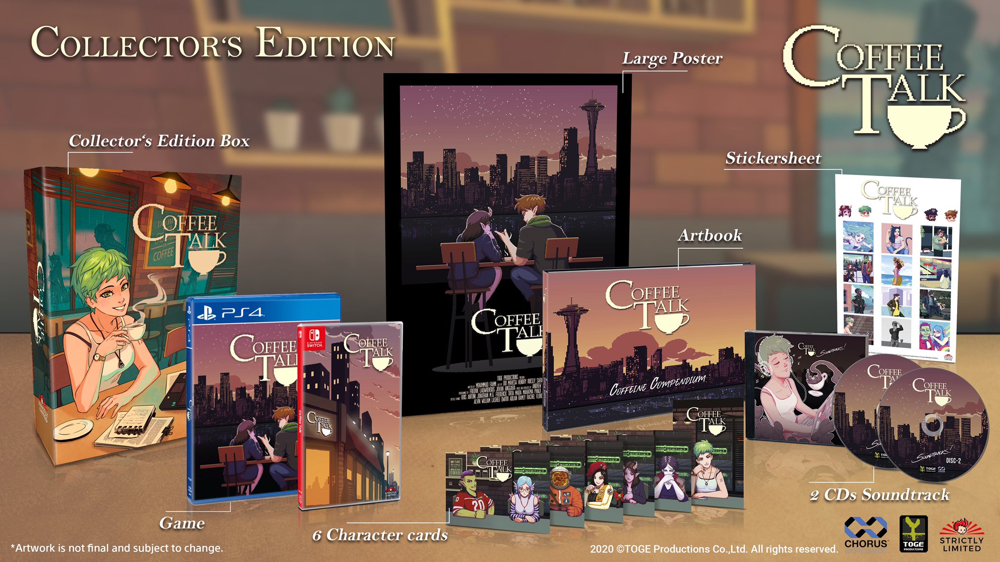 Coffee Talk Coffee Talk With Our Friends From Realstrictlyltd Are Proud To Announce Coffee Talk Collector S Edition For Switch And Ps4 Including Hardcover Artbook Stickersheet Poster Soundtrack Cds