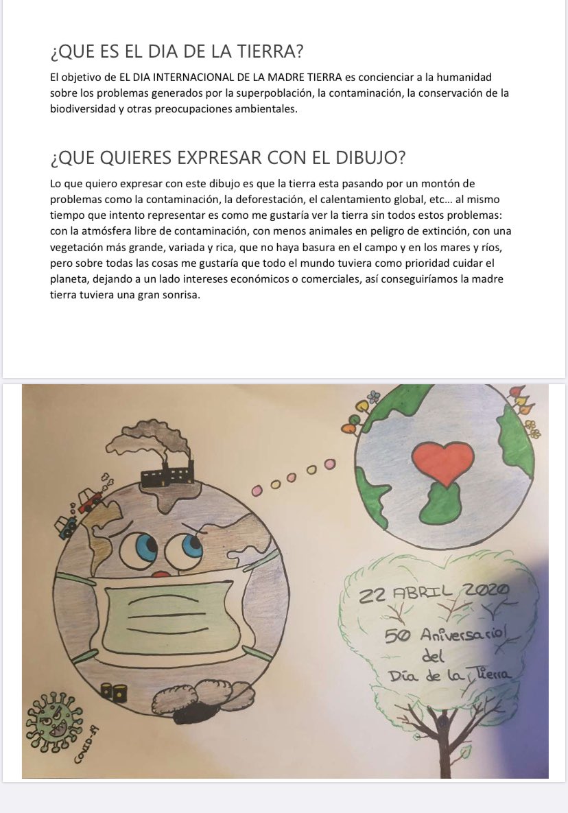 IesGustavo's tweet photo. 🌍Nuestros alumnos de 3ºESO y 1ºPMAR se suman a la celebración del Día de la Tierra para concienciarnos de la importancia de cuidarla. 🌎❣️#Algete #DiaDeLaTierra  #educación #Contaminación #PlanetaTierra #Environment https://t.co/iZvZsfxmKq