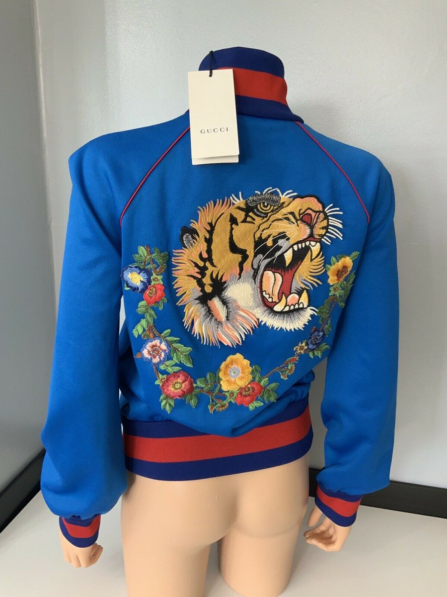 gucci blue tiger jacket