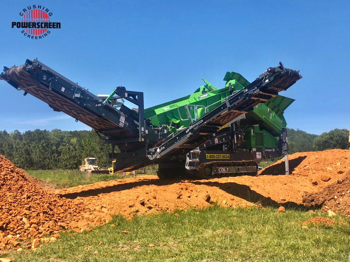 PowerscreenCS's tweet image. @Evo_Quip  Colt 1600 Track Screener screener Clay / Soil to 2” minus . #compactwithimpact