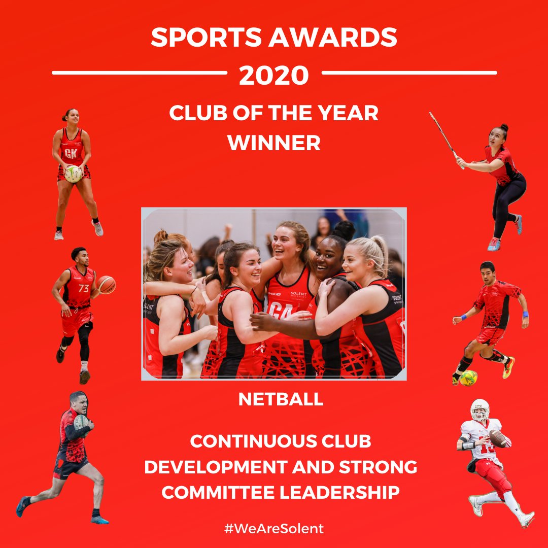 MySolentSport's tweet photo. Congratulations to @SolentNetball on winning the Club of the Year

@SolentNetball has seen a tremendous rise in participating numbers within the club, now overseeing 50+ members competing on a recreational or competitive basis

#WeAreSolent https://t.co/baeyNWhIom
