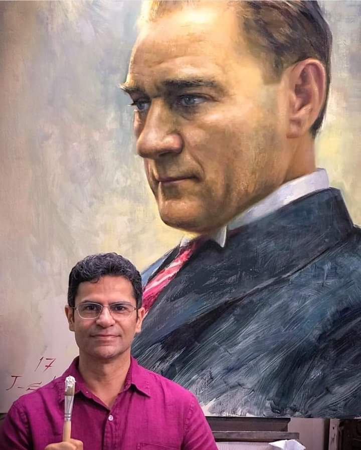 Chequevera06's tweet photo. İranlı bir ressamdan bize armağan..... https://t.co/6dIWR4Lvxj