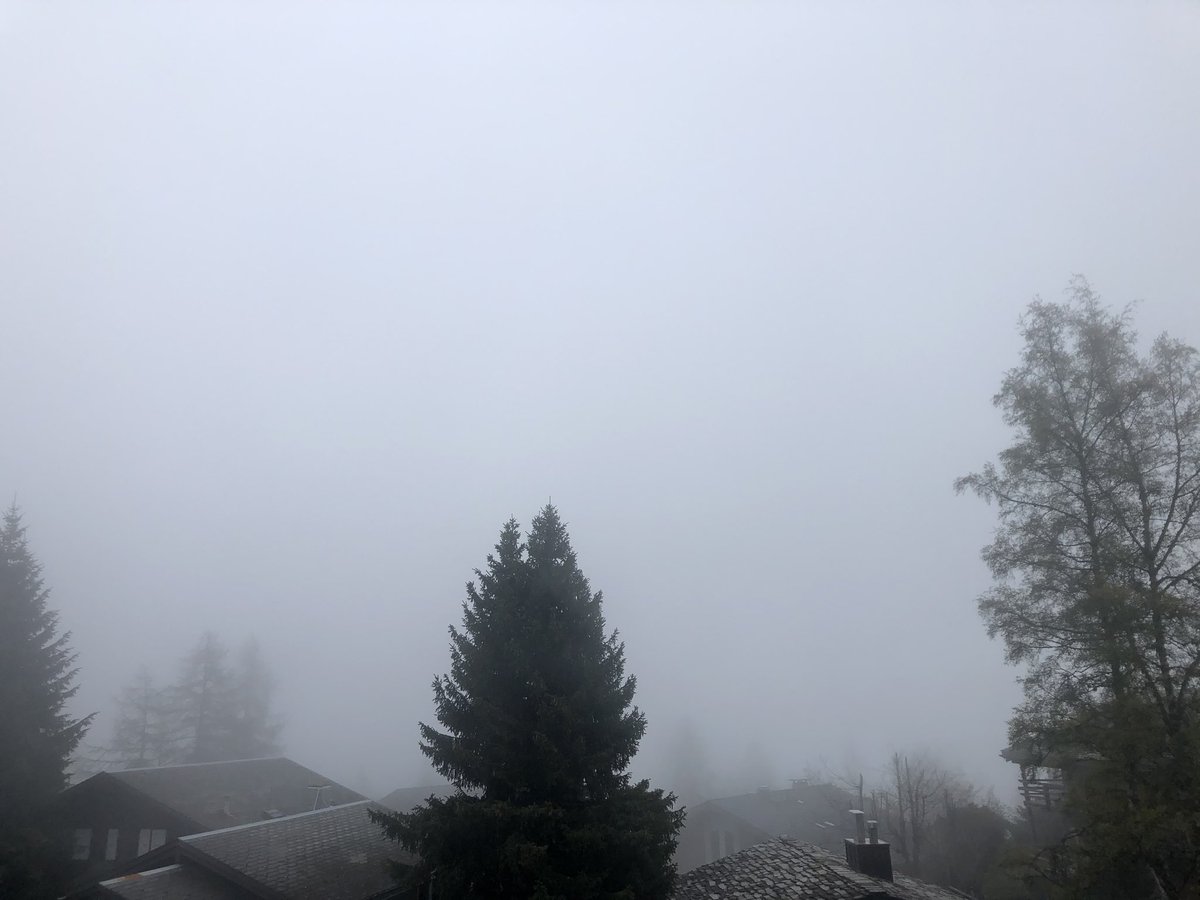 Those amazing #Verbier  views have disappeared today. Oh well ... time for a weights session #skiinstructorlife #personalfitnesstrainer