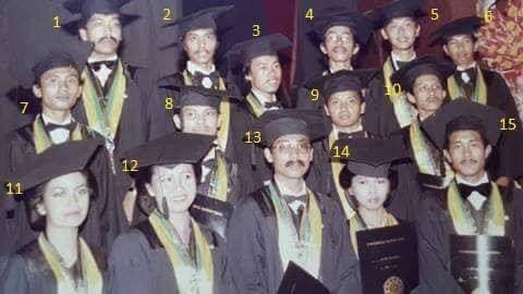 henrysubiakto's tweet photo. Siapa sangka foto wisudawan Fak Kehutanan UGM di Balairung tahun 1985 ini ada yg jadi presiden RI ke 7. Hayo di nomer berapa pak Jokowi? https://t.co/rDVg82jF7A