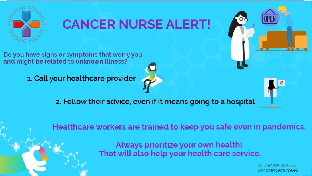 cancernurseEU's tweet photo. #Cancer #Nurse #Alert!

Do you have #signs or #symptoms that worry you and might be related to unknown #illness?

1. Call your #healthcare #provider
2. Follow their #advice, even if it means going to the #hospital

Always #prioritize your own #health! https://t.co/3AEQ4UMl5Q
