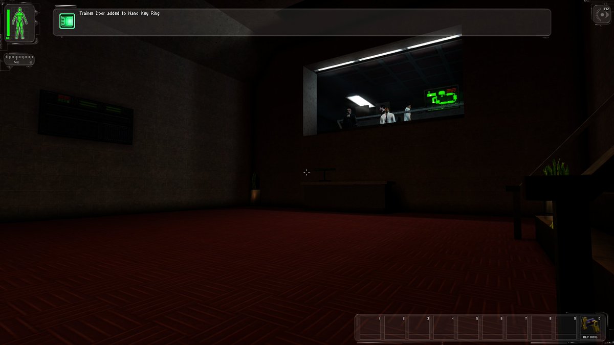 Deus Ex training level looking good. This is another one that looks waaaay better with unfiltered textures. I feel like there was a while of folks authoring textures on unfiltered and then hardware renderers coming in right before ship and blurrin' it all out.