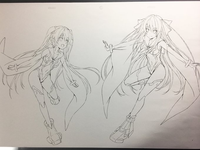 ということで発掘したみさきと真白のツーショット版権の線画。水着真白の腰が細すぎたことを今でも後悔している。。。

#あおかな
#あおかなアニメ 