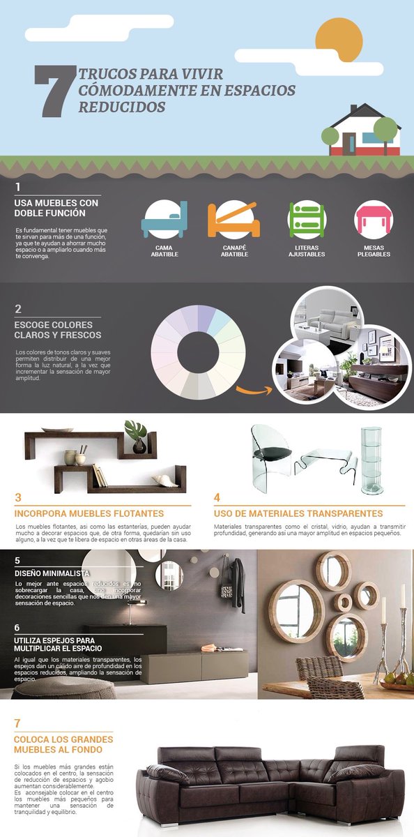 7 #tips  💡 para vivir cómodamente en espacios reducidos😉 #consejos #decoracion #hogar #mundoinmobiliario #QuedateEnCasa