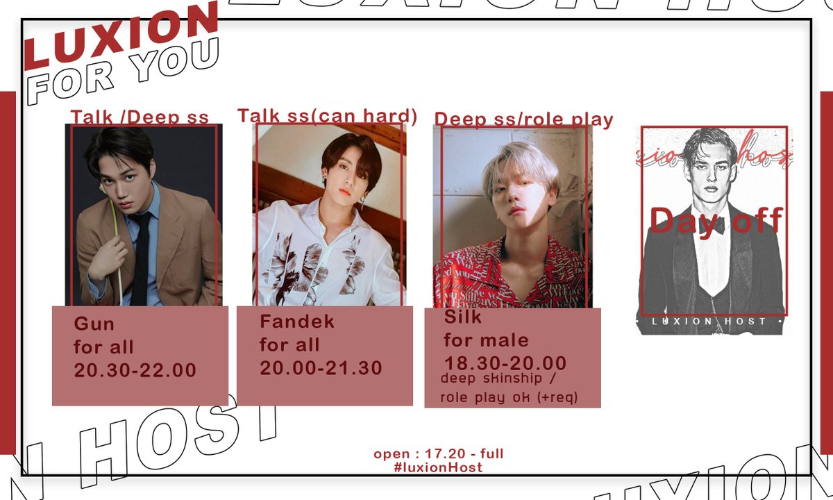 LUXiON HOST( open 17.20 ) tweet media