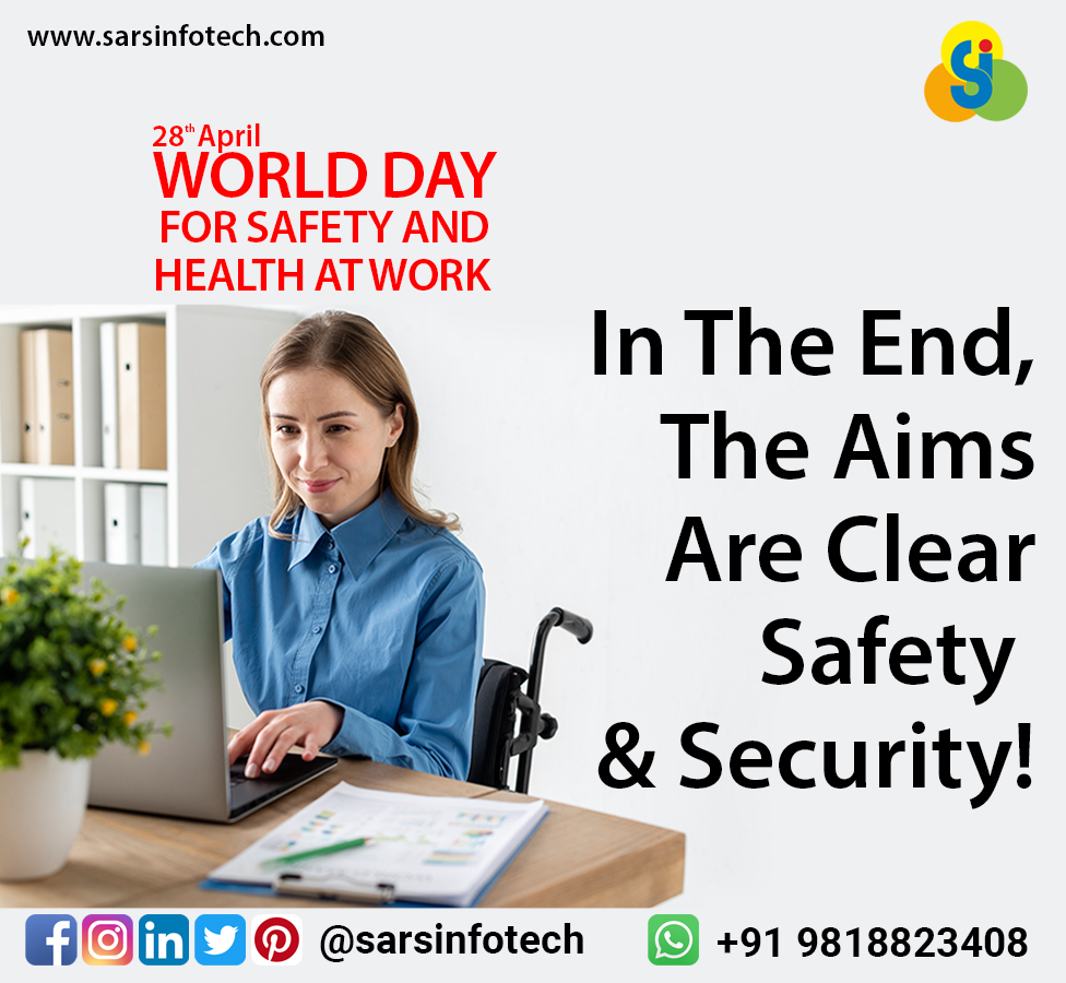 Let us all motivate ourselves to make a cleaner as well as healthier environment at our respective workplaces in order to work in sound conditions.

#WorldDayForSafetyAndHealth #Health #Safety #worldWHSday2020 #COVID19 #FightAgainstCorona #SocialDistancing #SarsInfotech