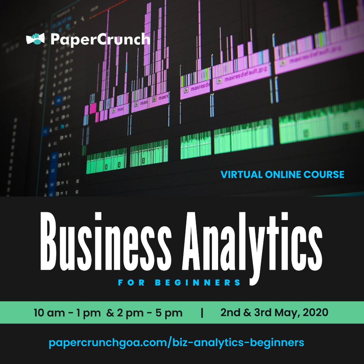 Papercrunch present a one of its kind #businessanalytics virtual course for beginners. This course provides individuals without analytics experience with a solid foundation in core concepts and frameworks.
Register today : papercrunchgoa.com/biz-analytics-…

#virtualcourse #analytics