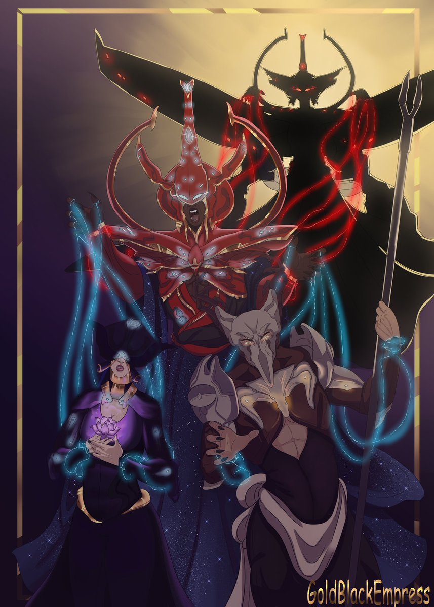 SweedAlien's tweet image. Sentient family. 
 Ez a kép nem fűződik a játékhoz, ez a saját elképzelésem. 
#warframe #hunhow #erra #natah