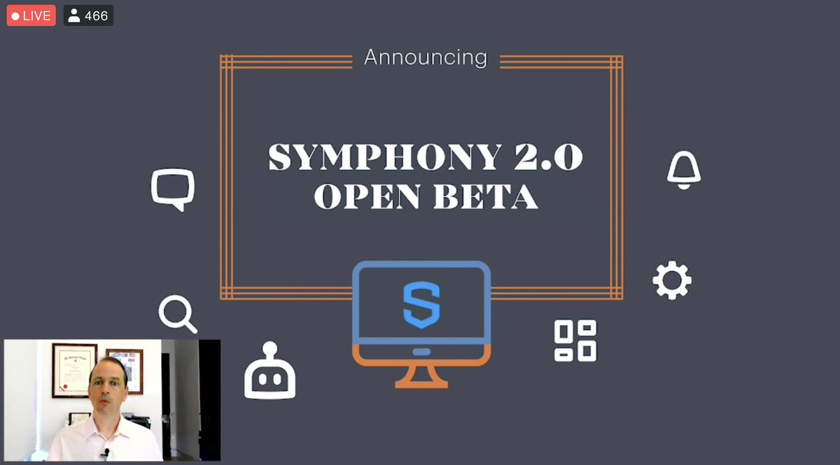 #symphony 2.0 beta coming this summer… Look for it… #innovate2020 <a href="/Symphony/">Symphony</a>