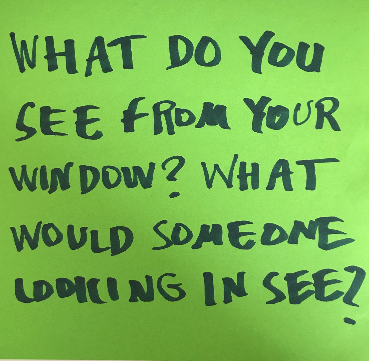 drawmeahome's tweet photo. This weeks provocation is "What do you see from your window? What would someone looking in see?" Perhaps respond with a drawing or make a model from recycled materials during the lockdown #GetCreativeAtHome #getinvolved #drawmeahome #iditnathan #creativequarantine @culturetrustuk https://t.co/z2bAfOCuUA