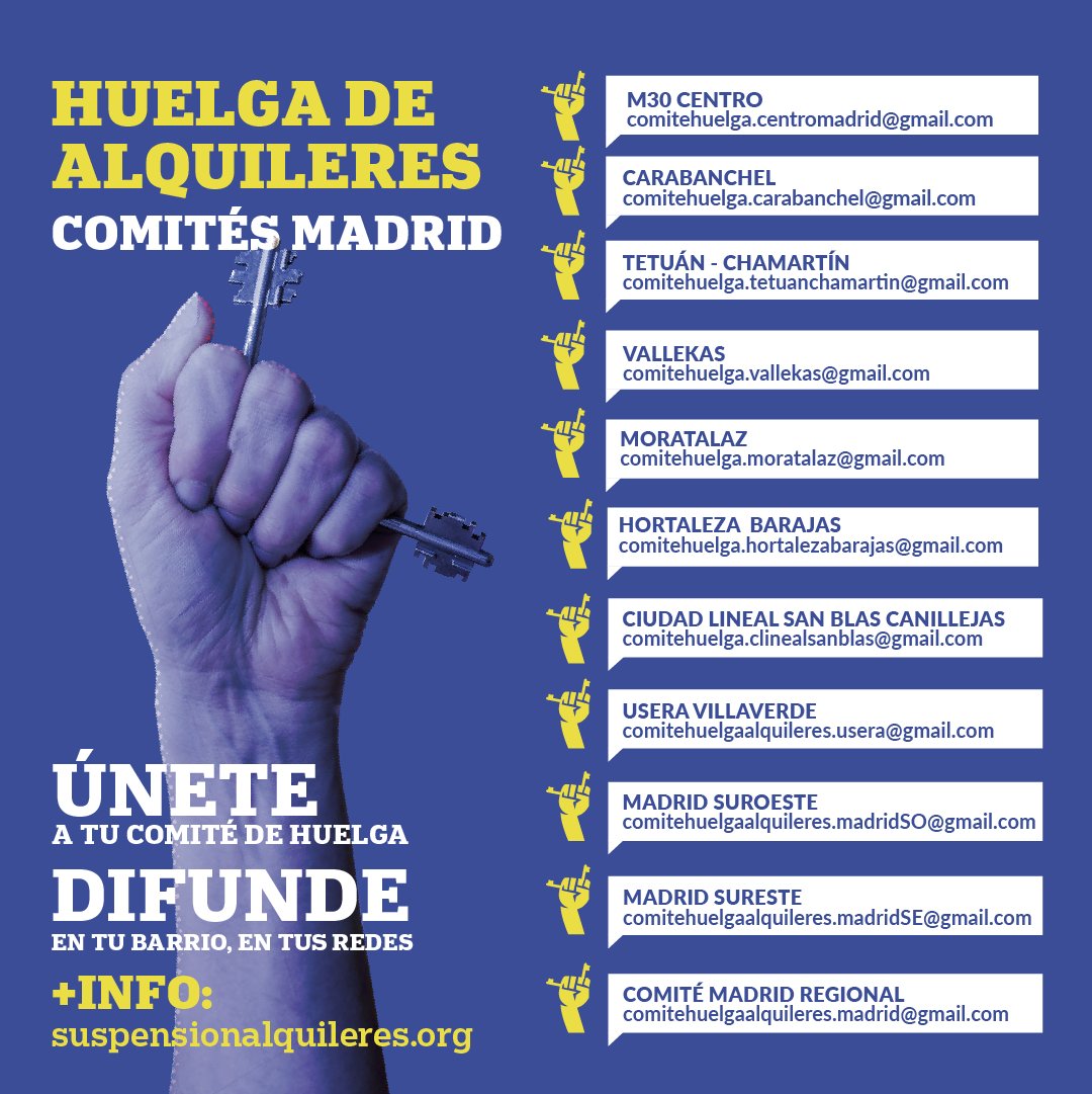 Comité huelga Moratalaz tweet media