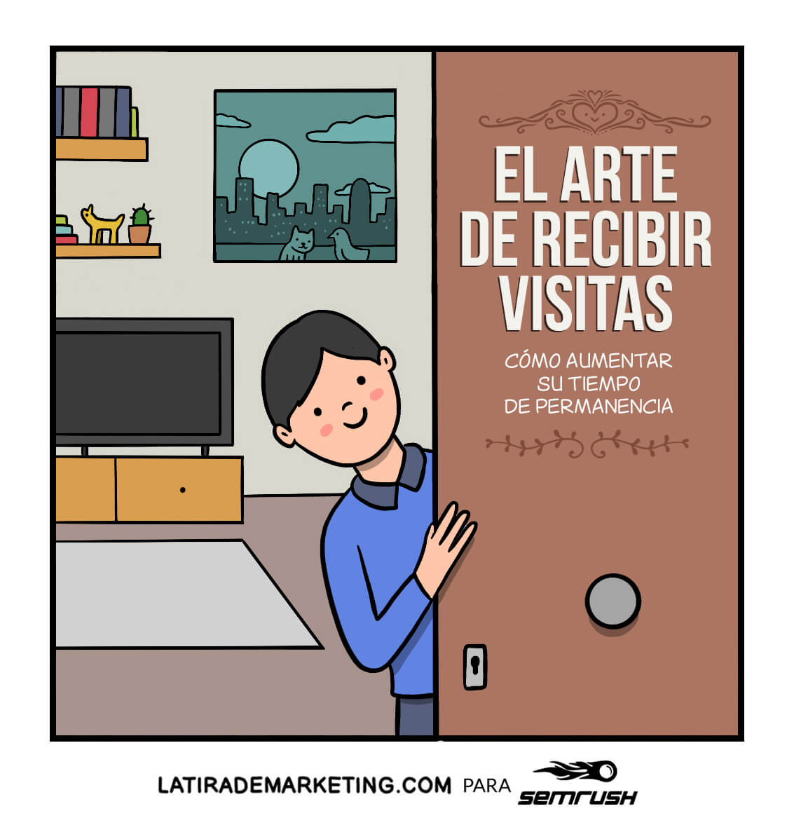 tirademarketing's tweet photo. Hay dos tipos de visitas: las que se quitan el abrigo y las que no. 

Con el tráfico web pasa lo mismo: hay quien no se quita el abrigo (rebota) y quien se lo quita (se queda).

¿Cómo podemos aumentar el tiempo de permanencia de nuestras visitas? 

https://t.co/tpFspjj0xJ https://t.co/HgSd5BBZVZ