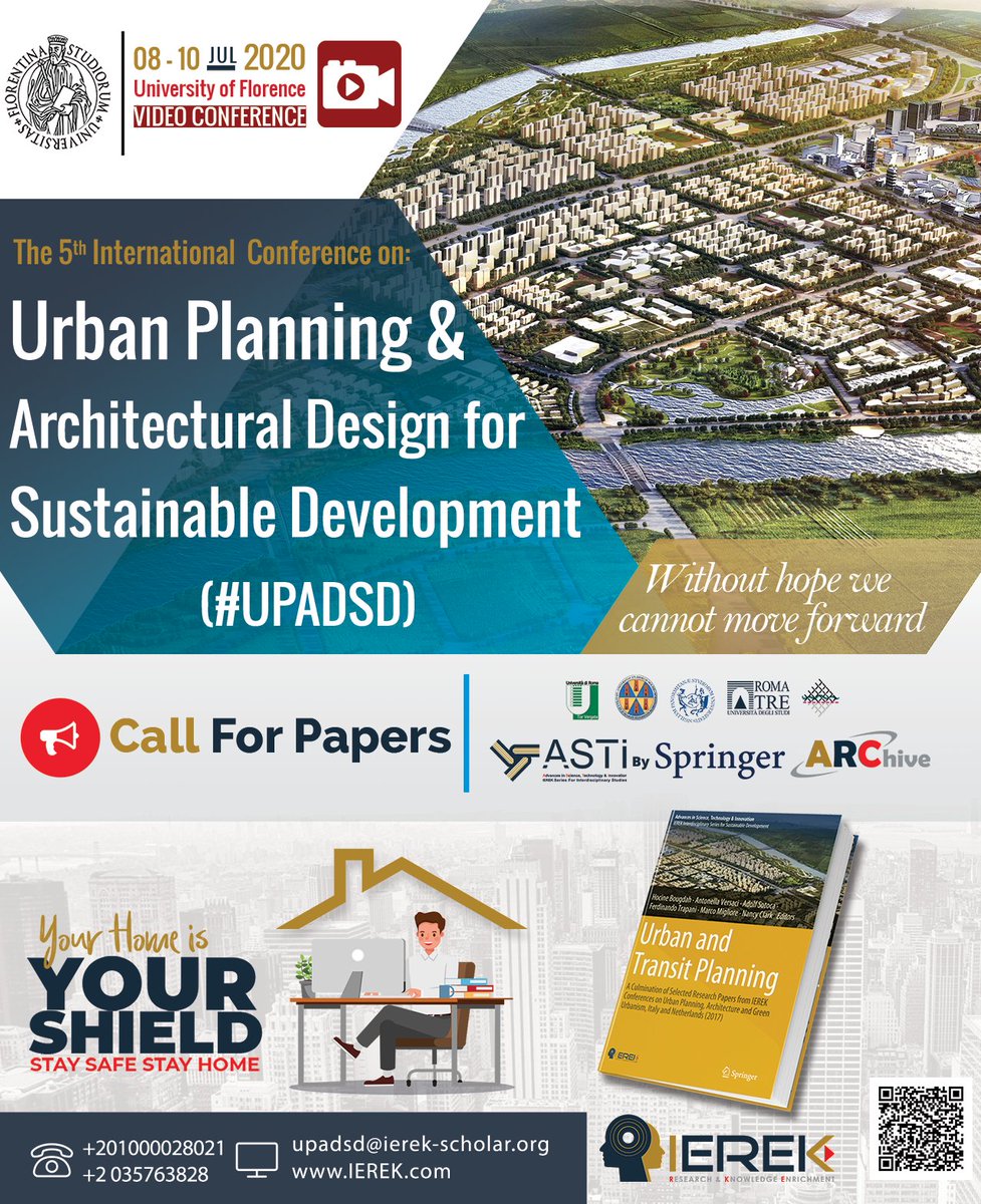 IEREK_UPADSD_'s tweet photo. ⏰About only one month left for Full paper submission deadline, so focus on your research and keep writing to submit it to #UPADSD before 31-5-2020, to start your revision process and get your paper published while staying safe at your home.
For details https://t.co/hNiHs2F7S2 https://t.co/YTNjQ1t9c9