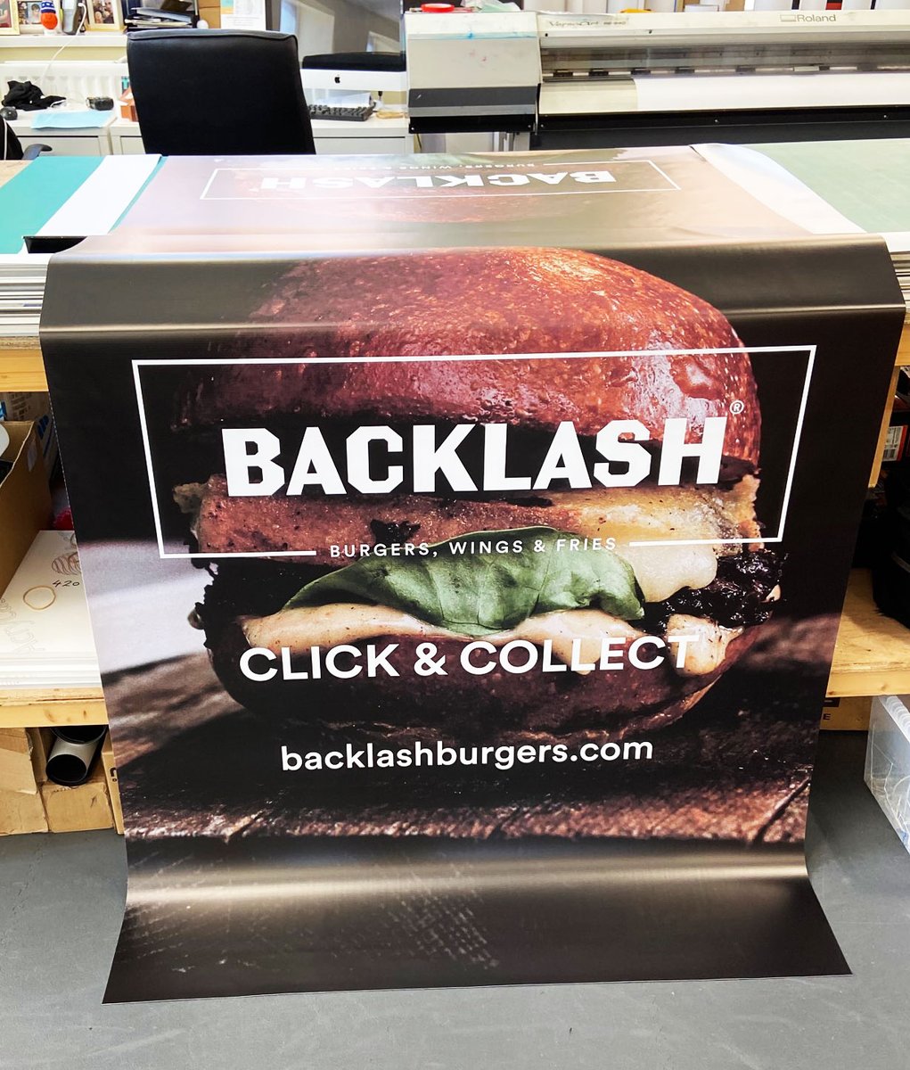 kaizenprint's tweet image. This looks good enough to eat! Overbag printing we did for Backlash to advertise their click and collect service! #whatsprinting #kaizenprint