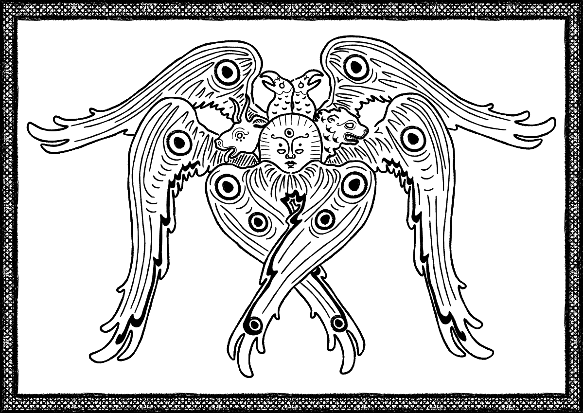 #Cherubim #Cherub #lineart #linedrawing #illustration #design #blackandwhite #illustrator