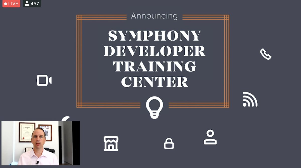 #Symphony announces its developer training center to create #BOTS, #apps and more.  Check it out on developer.symphony.com 

#Innovate2020 <a href="/Symphony/">Symphony</a>