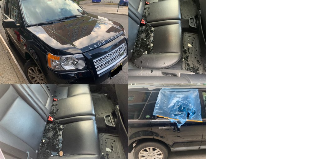 DumbestDoc's tweet photo. Car Break-in twice during #COVID19 #CoronavirusLockdown

Recommendations;
- Park in a well-lit area and where more people/cars pass by
- Remove all valuables
- Car alarm, steering wheel lock, or Anti-theft devices
- Park in a garage if possible
- Beware of high-risk areas https://t.co/fwcTBBATMR
