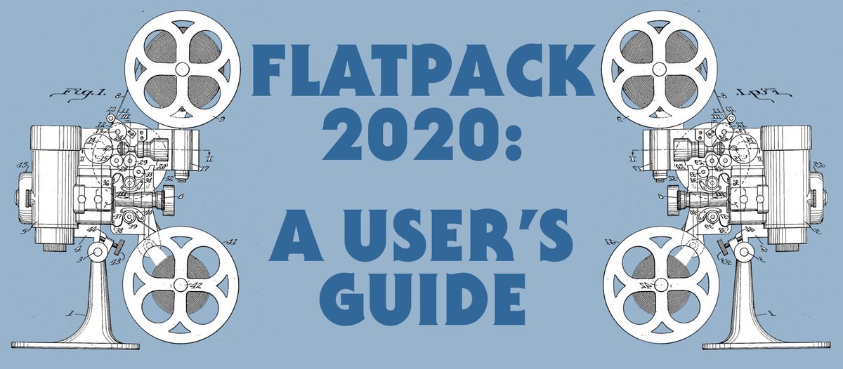 flatpack's tweet photo. Joining us for Flatpack 2020: the Home Entertainment edition? Our virtual fest kicks off this Friday and runs until 17 May, and we've knocked up this handy user's guide to make sure you get as much as possible out of your #FlatpackAtHome experience: https://t.co/xC0x8n2vKv https://t.co/uxIMw4NhUr