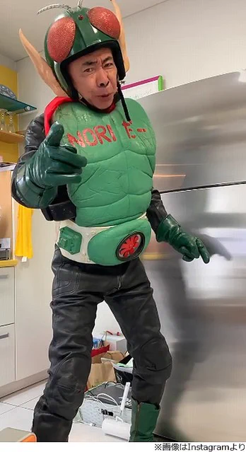 懐かしすぎて感激！！「倉庫を掃除していたらフルセット出てきた」とのことで仮面ノリダー参上！！ｗｗ