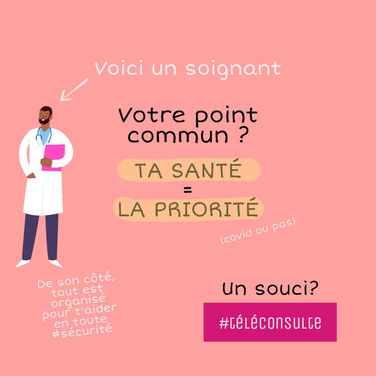 La continuité des soins pendant le COVID-19 est importante⭐️Vos soignants ont des messages pour vous