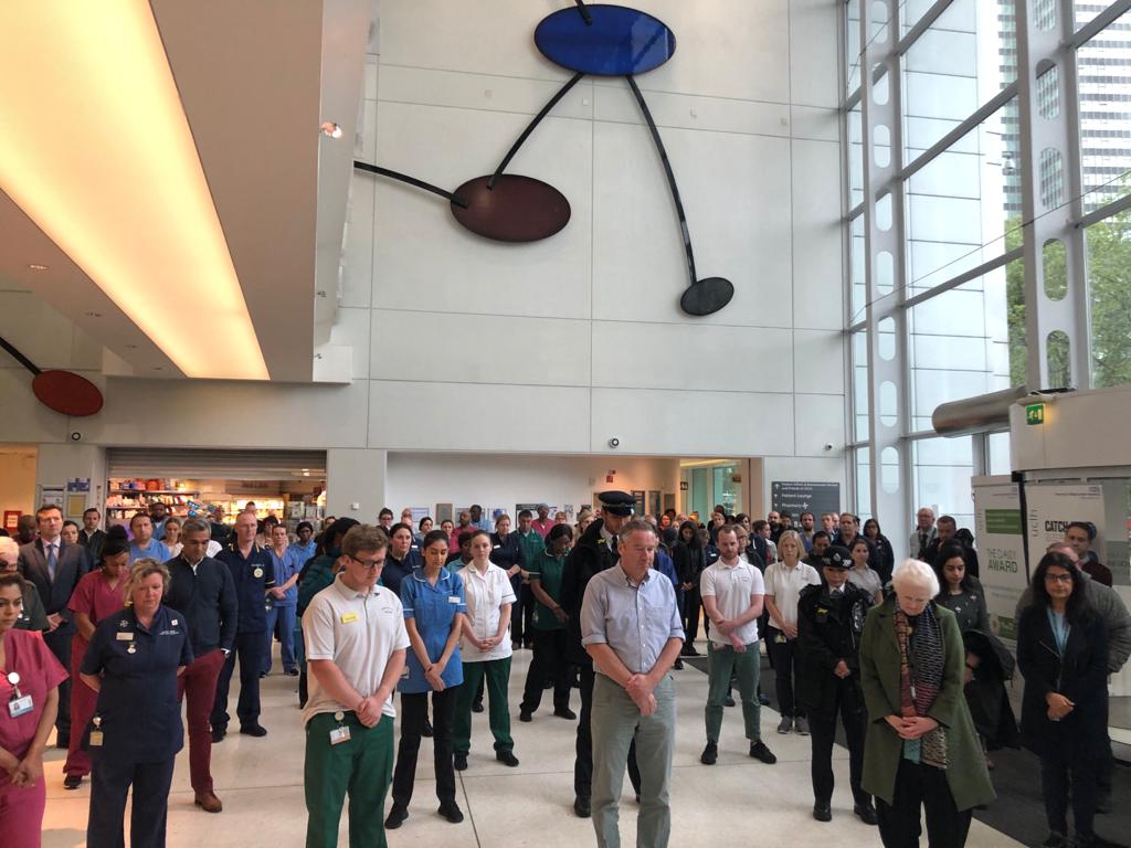 This morning at 11am, we paid tribute to the NHS staff and key workers who have lost their lives in the coronavirus pandemic — you’ll never be forgotten. #MinuteSilence #NeverForgotten 💙