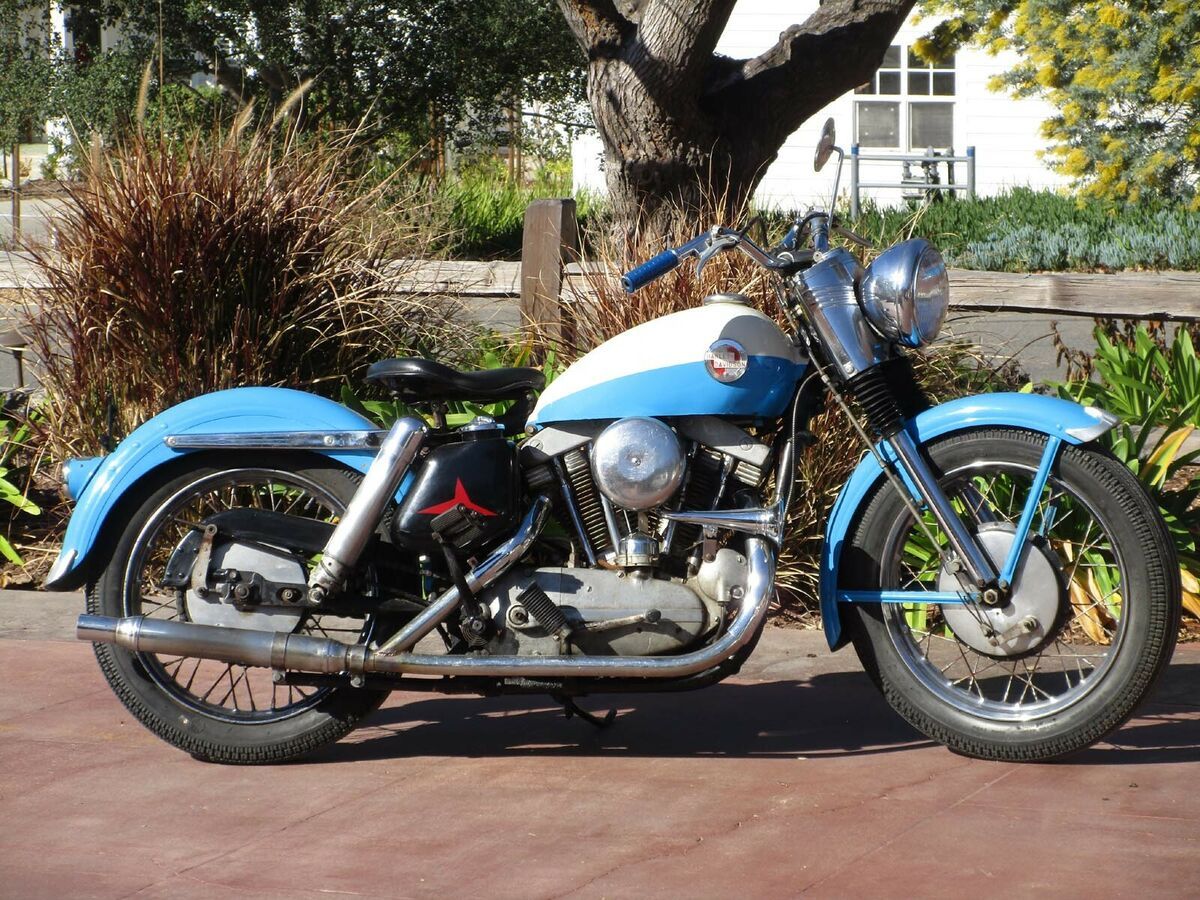 Lovin' this 1957 Harley-Davidson Sportster XL for sale via <a href="/rocker_co/">Rocker.co</a>. Check it out at bit.ly/2VKuA50
