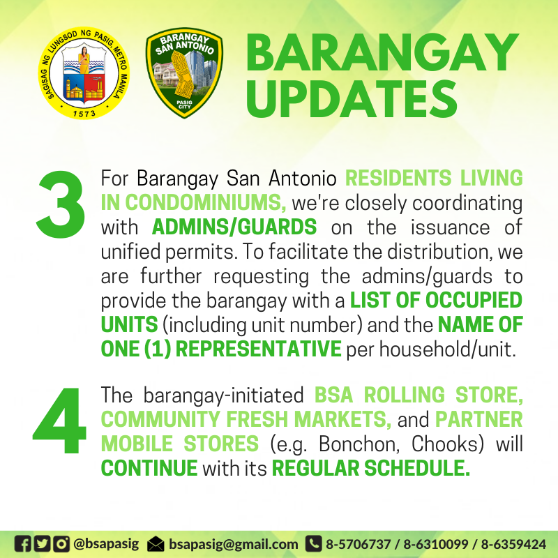 bsapasig's tweet photo. #beinformedBSA: We are sharing with residents of @bsapasig the outcomes from the consultative meeting with Pasig City Government on the #BarangayCoding. ✅ PLEASE READ the summary and share the news, mga ka-barangay! 👍
#BeatCOVID19 #KeepSafeBSA #TuloyAngSerbisyoBSA https://t.co/sgF94cJI2d