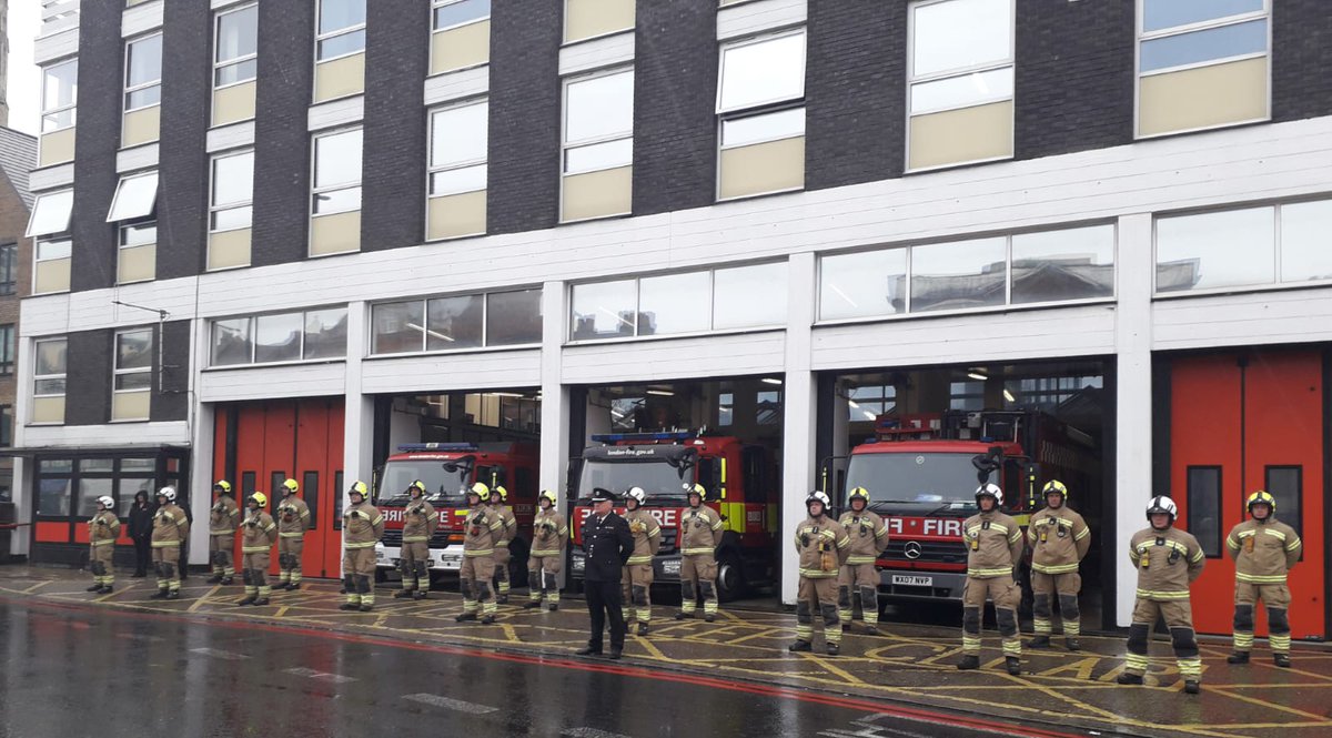 acfowelch's tweet photo. Proud to stand with colleagues at Lewisham to pay tribute to front line staff who have lost their lives due to C-19. https://t.co/ecgc8T3ZgI