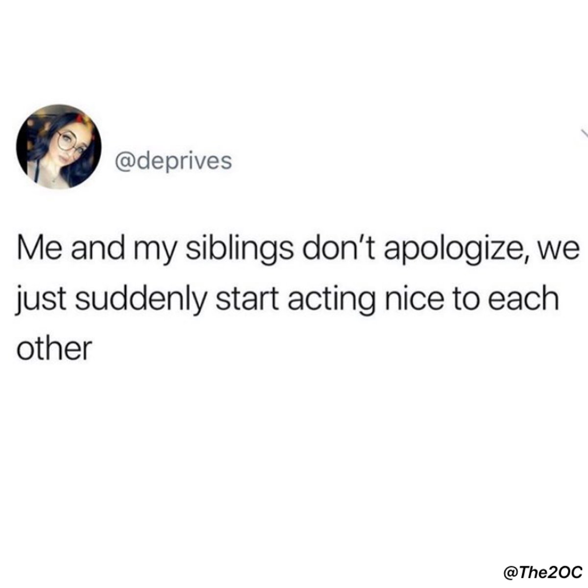 The2OC's tweet photo. Only children don’t understand this bond. #siblings #siblingsofinstagram #siblingslove #siblingsgoals #sister #bro #sis #brothertime #brothers #brotherhood #brotherforever #siblingsday #sistertime #sisters #sisterlove #sisterhood https://t.co/r6EIXibkoZ