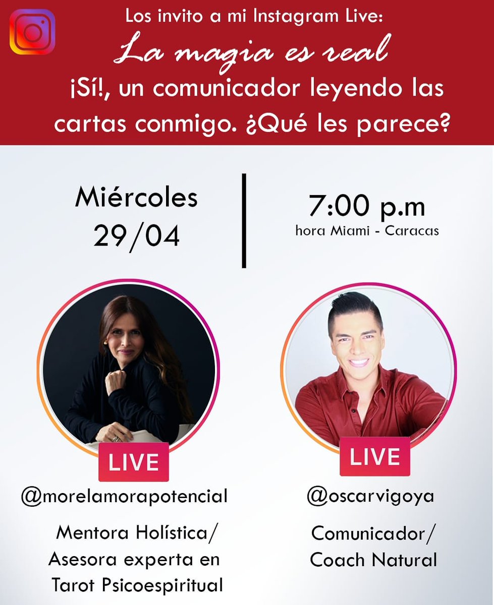 Por 1era vez leeré las cartas en público | Morela me invitó y dije que SI 🔥 
.
Si. Una de mis habilidades junto a la de comunicador, es también, leer las barajas españolas 💫
.
Dar una palabra que pueda aportar a tu proceso de sanación, la sanación del alma, es nuestra misión ♥️