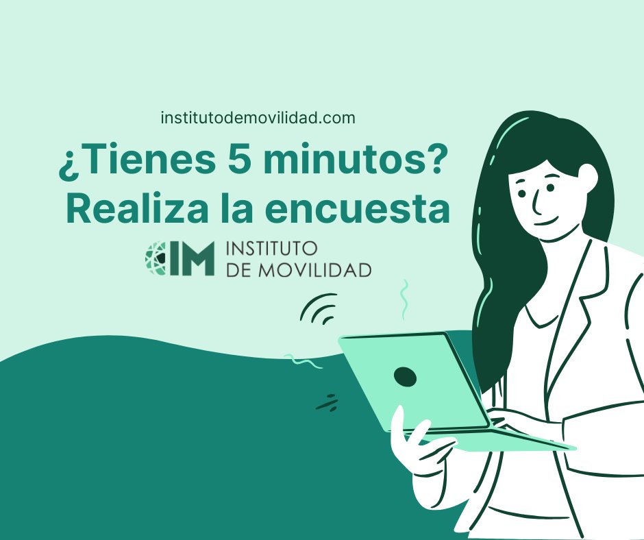 inst_movilidad's tweet photo. ¡Hola! Desde el @inst_movilidad lanzamos una encuesta para conocer los cambios en la movilidad diaria debidos al #COVID19. Te agradeceríamos mucho que la rellenes y difundas. ¡Muchas gracias de antemano! CLIC AQUÍ: https://t.co/ZBiav2PaEA

⌛Tiempo estimado: 6 minutos https://t.co/Q5EMj55cnI