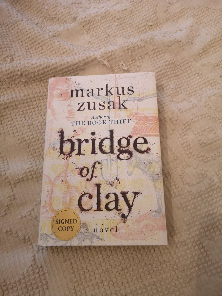 This book was okay, not one of my favourites  I skimmed through the whole book. It sadly didn't grab me/make me excited to readBridge of Clay by Markus Zusak 