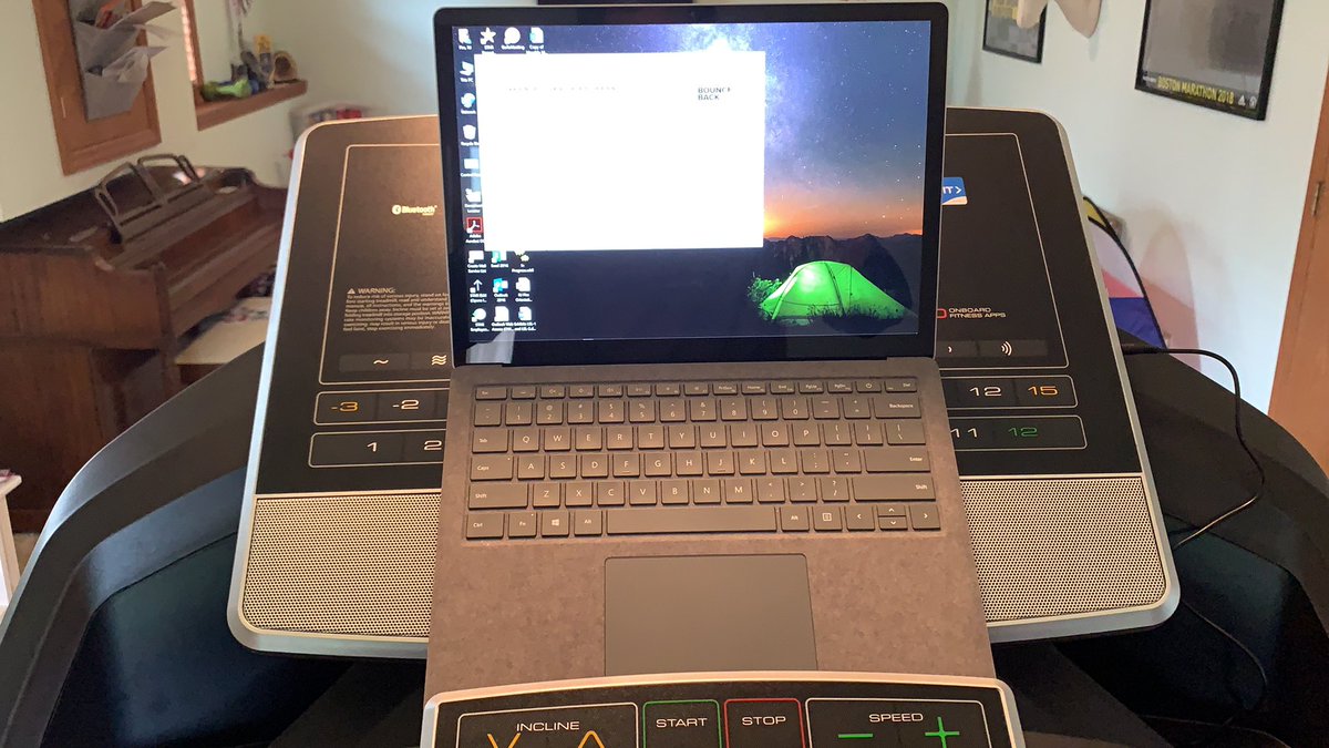 Work at home isn’t so bad.... I finally have that <a href="/ifit/">iFIT</a> treadmill desk I have always wanted. #teamifitsweepstakes